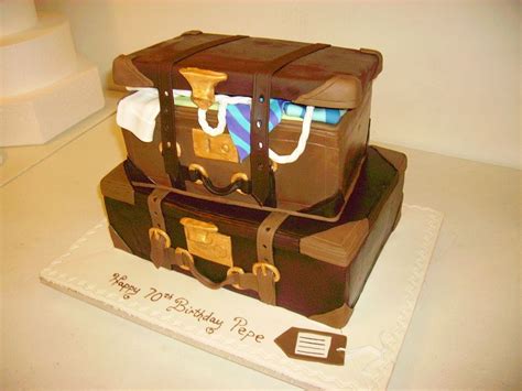 Suitcase Cake Birthday Cakes Happy 70 Birthday Adult Birthday 70th