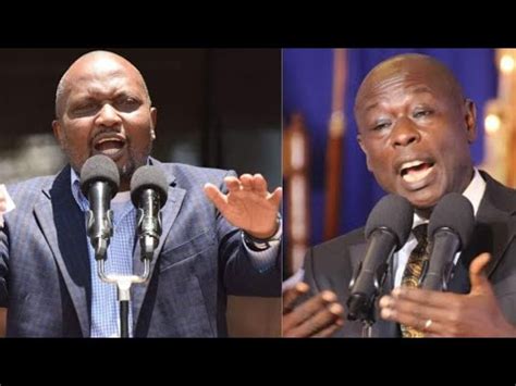 Watch And See How Cs Moses Kuria Slammed Dp Gachagua Over Kingpin