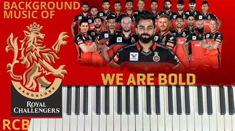 RCB Song Piano Royal Challengers Banglore Background Music How To