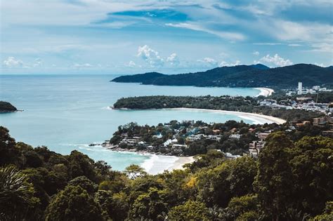 Premium Photo | Landscape of phuket beach from karon viewpoint in ...