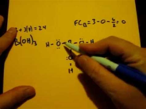 Lewis Dot Structure of H3BO3 or B(OH)3 (Boric Acid) - YouTube