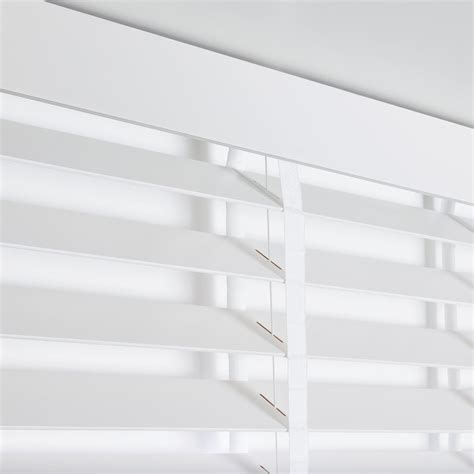 White 63mm Hardwood Shutter Effect Venetian Blind | Blinds, White
