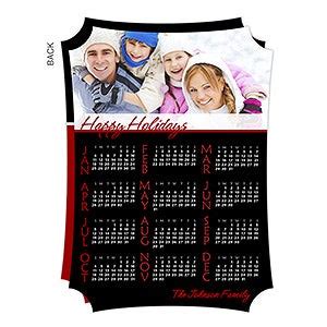 Personalized Photo Calendar Christmas Cards