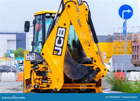 Tyumen Russia August Jcb Vehicle Logo Jcb Corporation Is