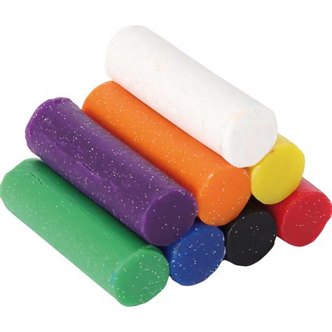 Pâte à modeler pailletée en seau 8 rouleaux couleur 346g comme