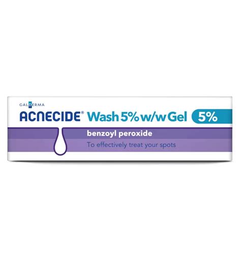 Acnecide 5 Wash Gel Benzoyl Peroxide 100g Pillsorted