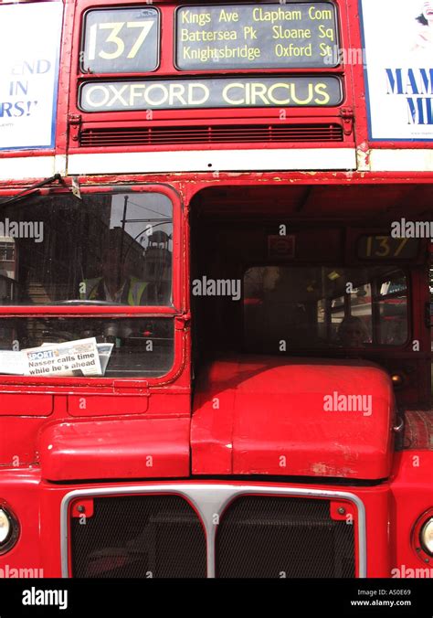 Old Fashioned Red London Bus Hi Res Stock Photography And Images Alamy