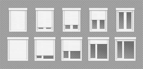 premium vector realistic windows rendering set