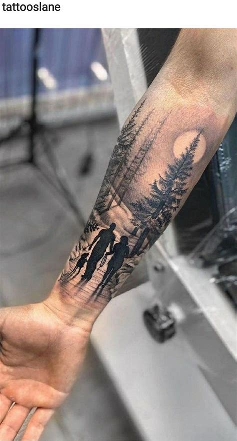 Mountain Sleeve Tattoo Forest Tattoo Sleeve Forest Tattoos Tattoo