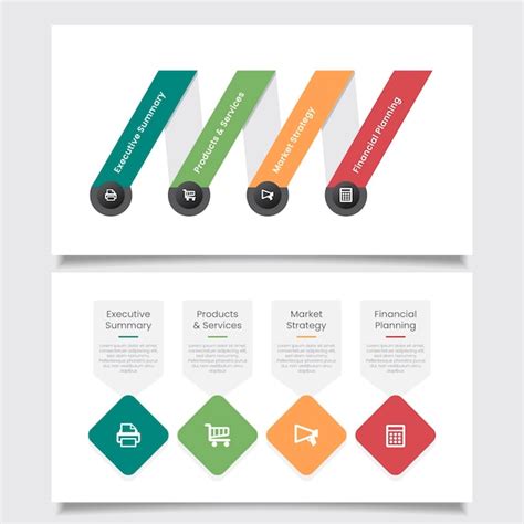 Free Vector | Business plan infographic template