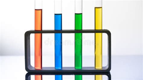 Flaschen Und Reagenzgl Ser In Einem Chemielabor Stockbild Bild Von