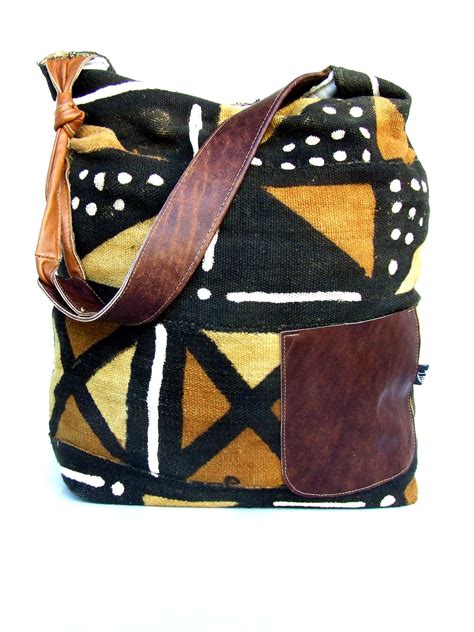 Mudcloth From Mali Leather Ankara Bags African Bag Textile Bag