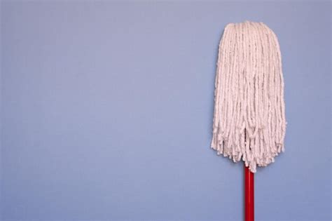 Premium Photo Mop Head At The Wall After Cleaning