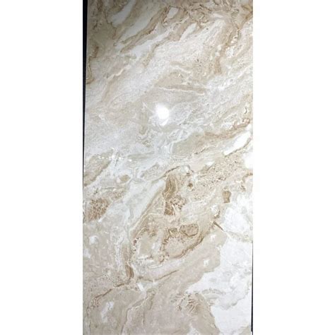 Beige Base Polished Marble Floor Tiles For Flooring Thickness 5mm