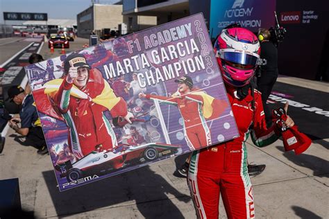 Marta García campeona de la F1 Academy correrá el FRECA en 2024 con Prema