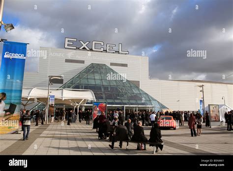 united kingdom london docklands  excel centre stock photo alamy