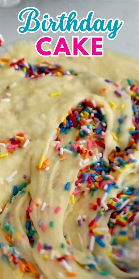 Classic Birthday Cake Recipe With Sprinkles Crazy For Crust Video