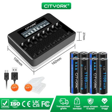 Jual Cityork Baterai Cas Baterai Charge Aa Dan Aaa Baterai Isi Ulang