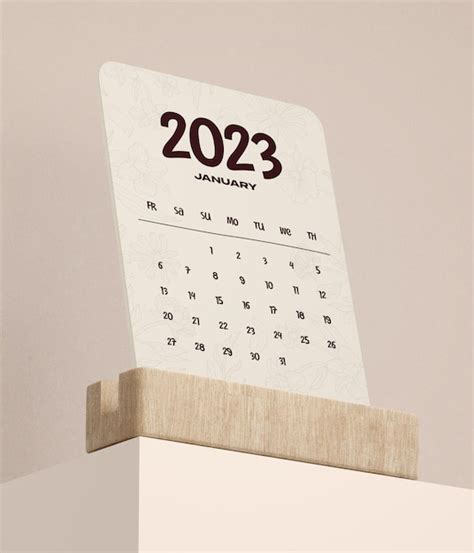 Premium Psd Desk Calendar Mockup