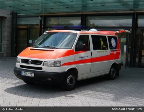 Einsatzfahrzeug Ambulanz K Ln Krankentransporte Spies Kg A D