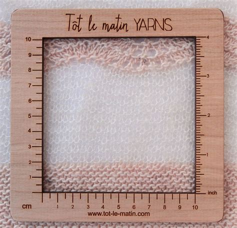 Jauge carrée 10 cm totlematin yarns