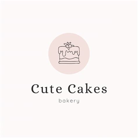 Pink Cute Bakery Logo Bakery Logo Bakery Logo Design Cute Bakery