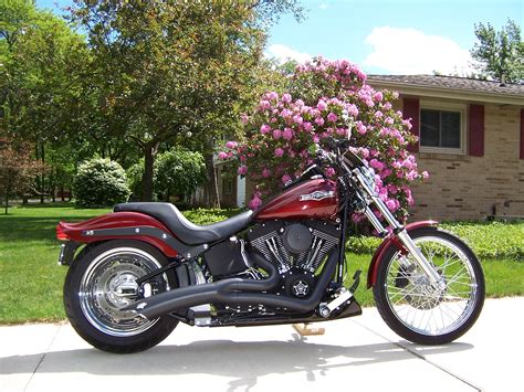 2008 Harley-Davidson® FXSTB Softail® Night Train® (Crimson Red Sunglo ...