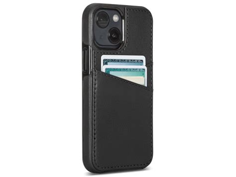 Sena Lugano Wallet IPhone 13 Mini Hoesje Zwart Leer