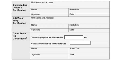 Cadet Application Form ≡ Fill Out Printable Pdf Forms Online