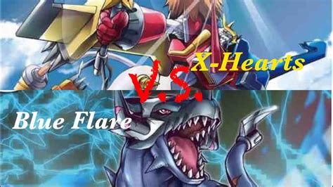 Digimon Tcg X Hearts Vs Blue Flare Bt Format Youtube