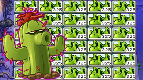 All Plants Gatling Pea Cactus Vs 400 Pogo Zombie Plants Vs Zombies Battlez Stick Gaming