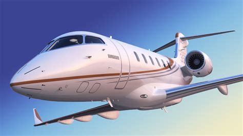 3d Bombardier Challenger 350 Business Jet Model Turbosquid 1463548