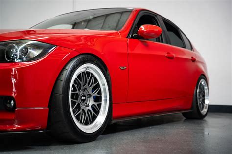 Bmw E90 Sedan 3 Series With 18 Ml 10rt Wheels In Machined Lip Gloss