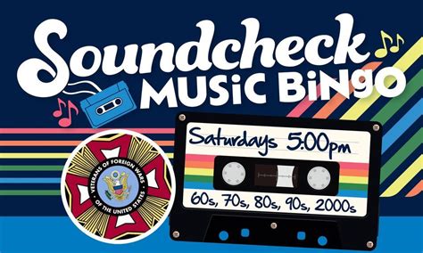 Soundcheck Music Bingo At Vfw Auxiliary Post 7674 Vfw Auxiliary Post