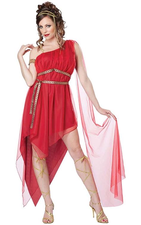 Ruby Roman Greek Goddess Adult Womens Fancy Dress Costume Ebay