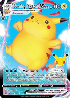 Buy Pokemon Celebrations Surfing Pikachu Vmax Th Anniversary Full