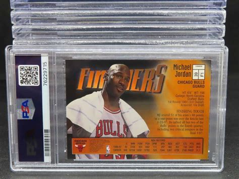 Topps Finest Michael Jordan Finishers W Coating Psa Nm Mt