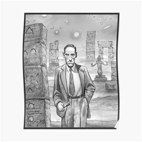 Hp Lovecraft Explorer Of Strange Worlds Poster For Sale By