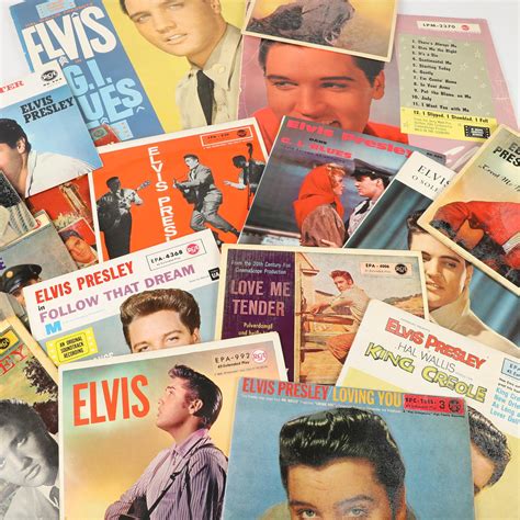 Ep Samt Lp Skivor Stycken Elvis Presley Vrigt Vrigt Auctionet