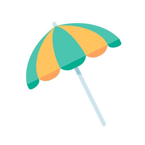 Colorful Beach Umbrellas For Protection From Summer Beach Heat