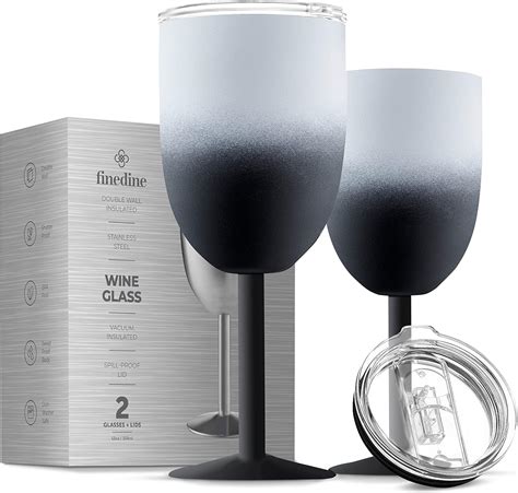 Amazon Finedine Stainless Steel Drinking Cup Wine Glasses