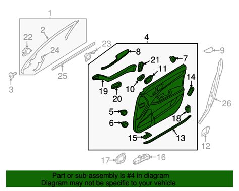 Hyundai Equus Door Trim Panel Nig Rn Oem Parts Online