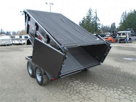 2024 Summit Cascade 6x10 10K Dump Trailer With Tarp Ramps Spreader