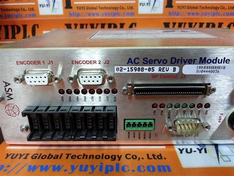 ASM 02 15908 05 REV B AC SERVO DRIVER MODULE 裕益科技自動化設備可程式編碼器PLC分散式控制系統DCS