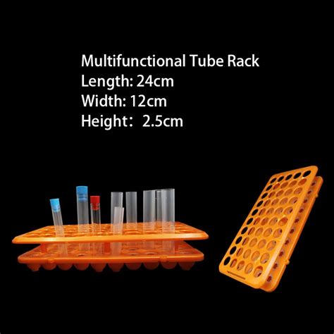 Laboratory Plastic Multifunction Test Tube Rack 50 Well For Different