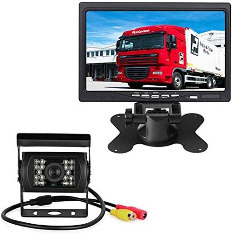 Vehicle Reversing Camera 7 Monitor Kit4 Pin 18led Ir Night Vision