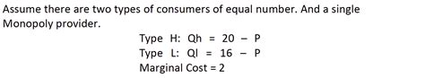 Solved Assume There Are Two Types Of Consumers Of Equal Chegg