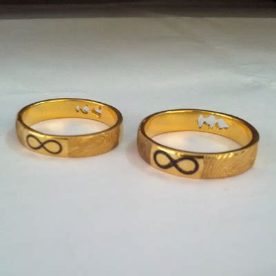 Infinity Couple Rings Gold Designs