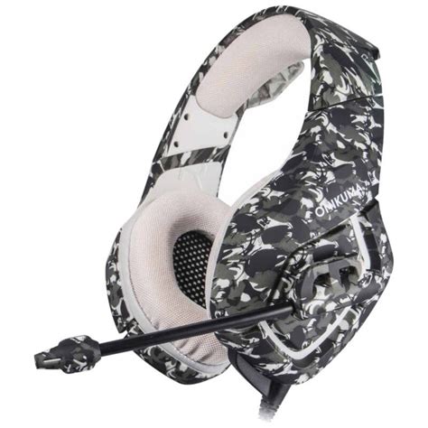 Headset Onikuma K Camuflado Gris Gamerzone