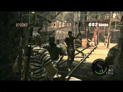 Resident Evil 5 Mercenaries SOLO Mines Chris Safari First 150kills